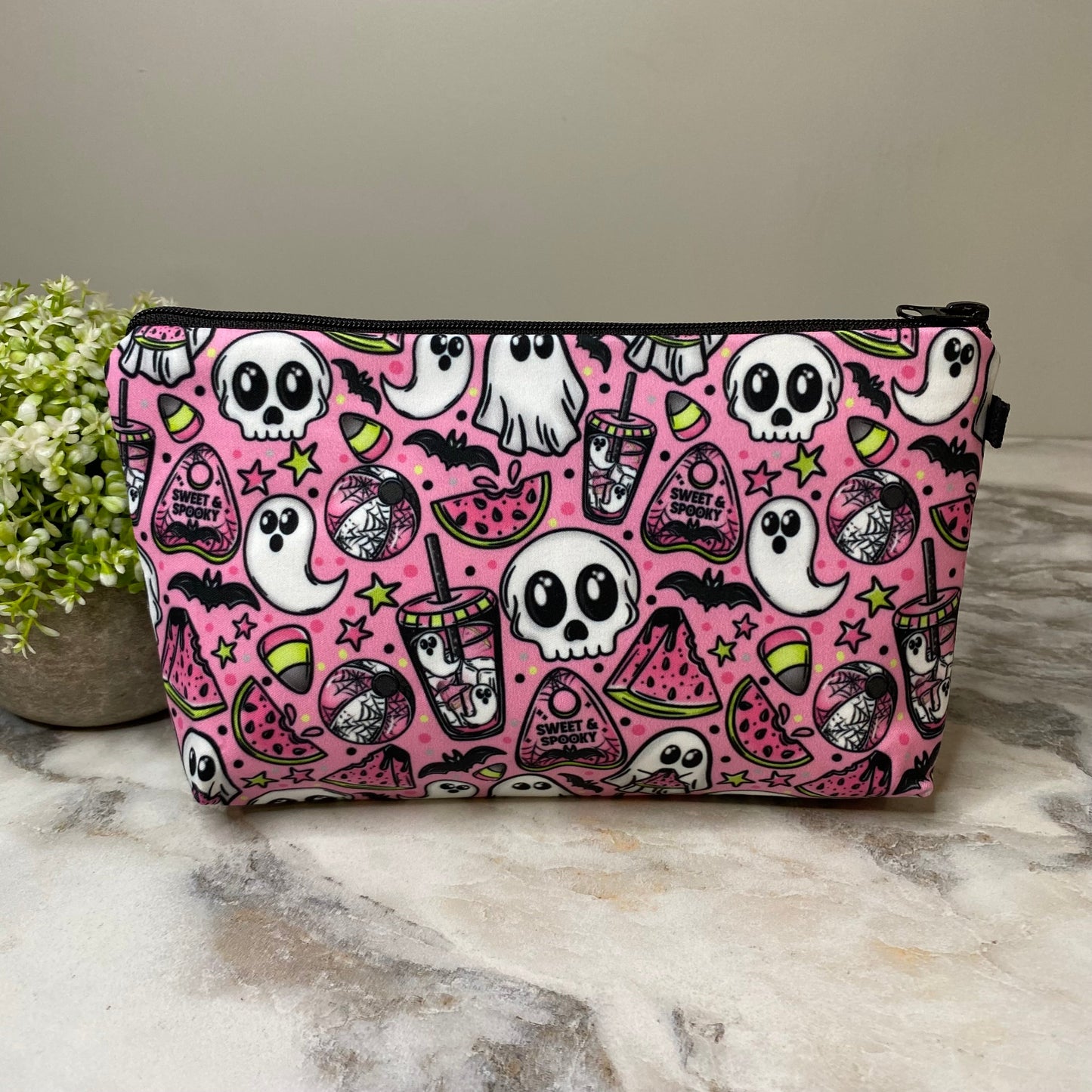 Pouch - Halloween Fall, Watermelon Ghosts
