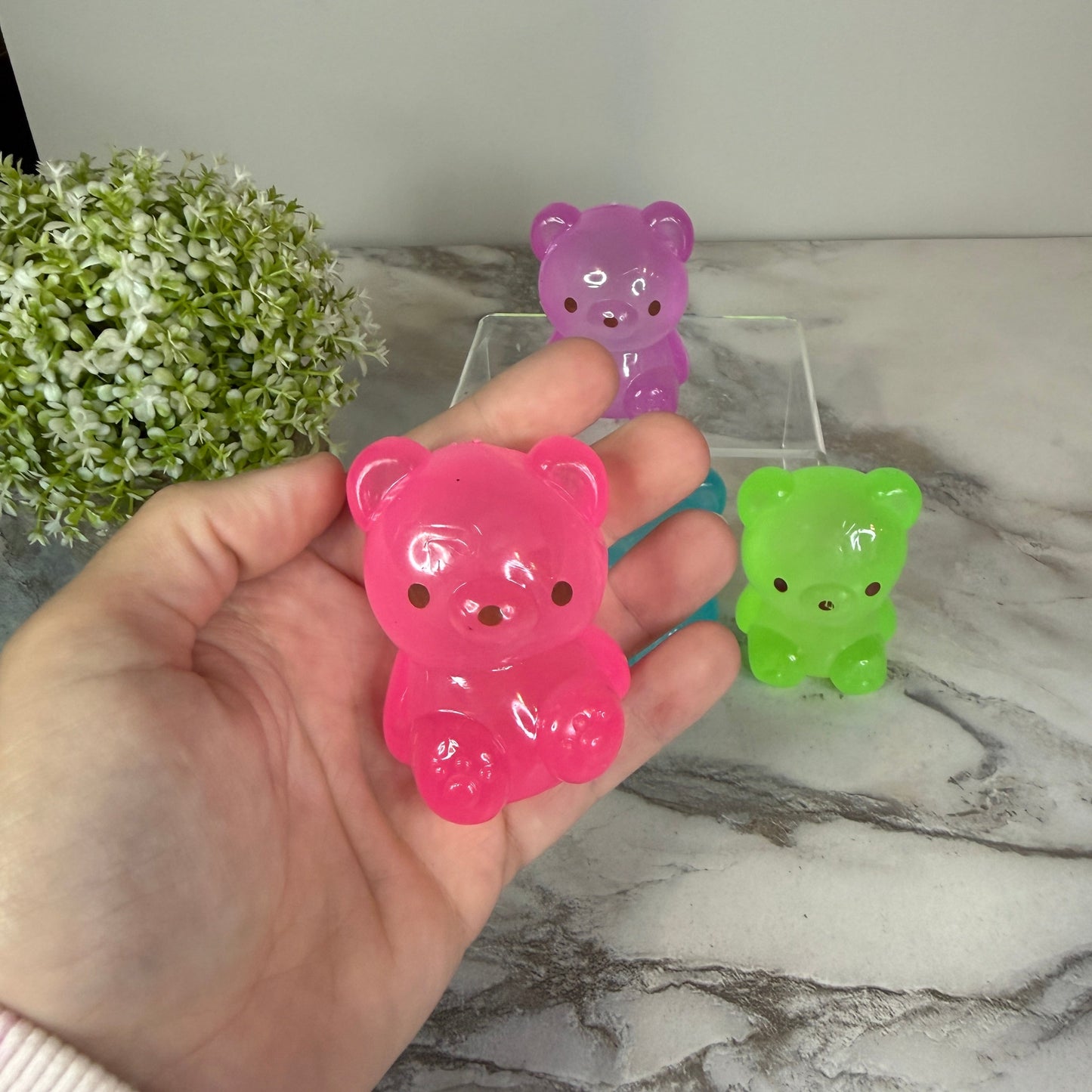 Squishy Toy - Gummy Bear, Glow In The Dark