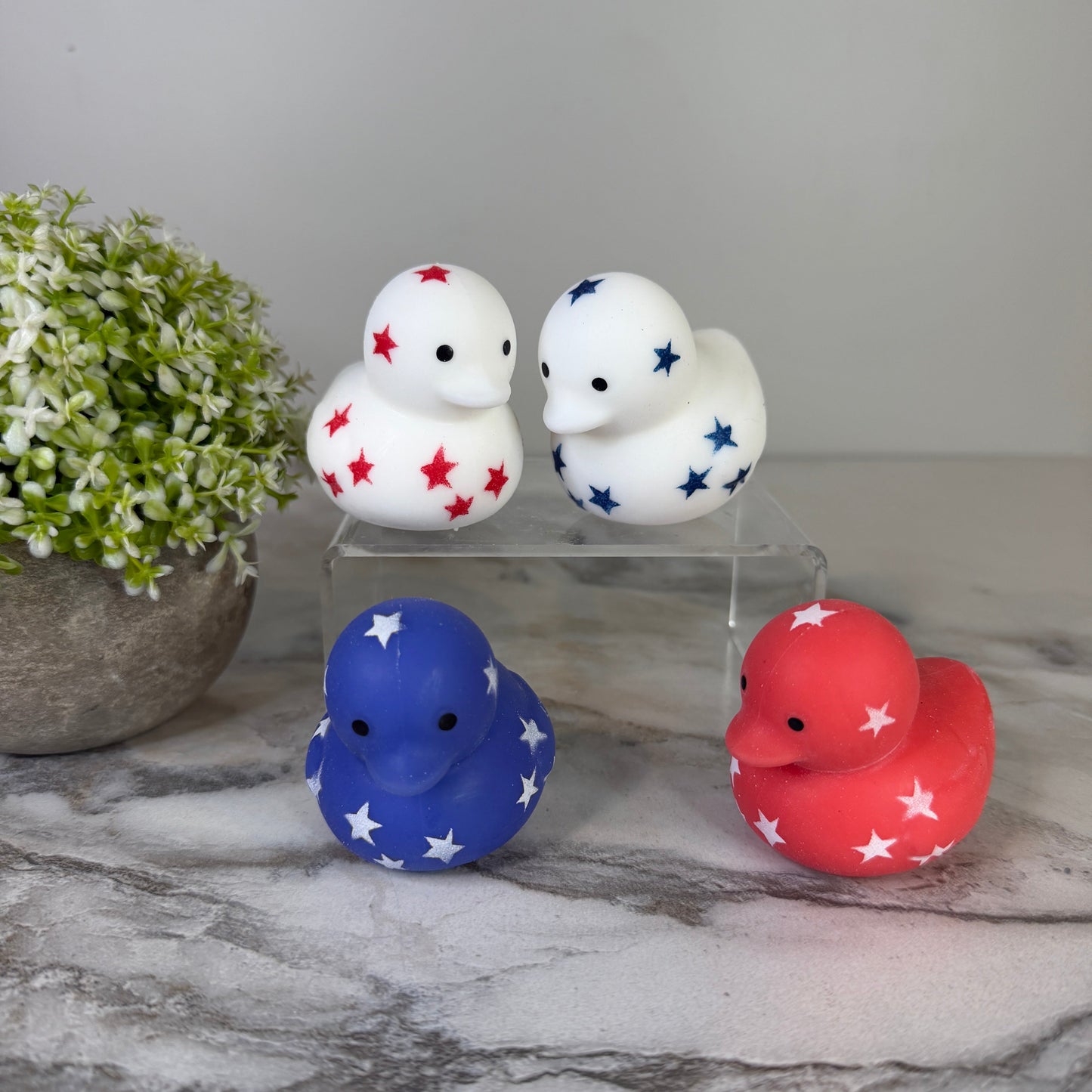 Squishy Toy - Rubber Duck USA America