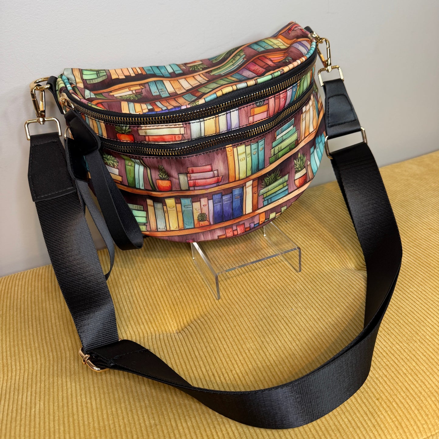 The Roni Nylon Crossbody - Book Shelf