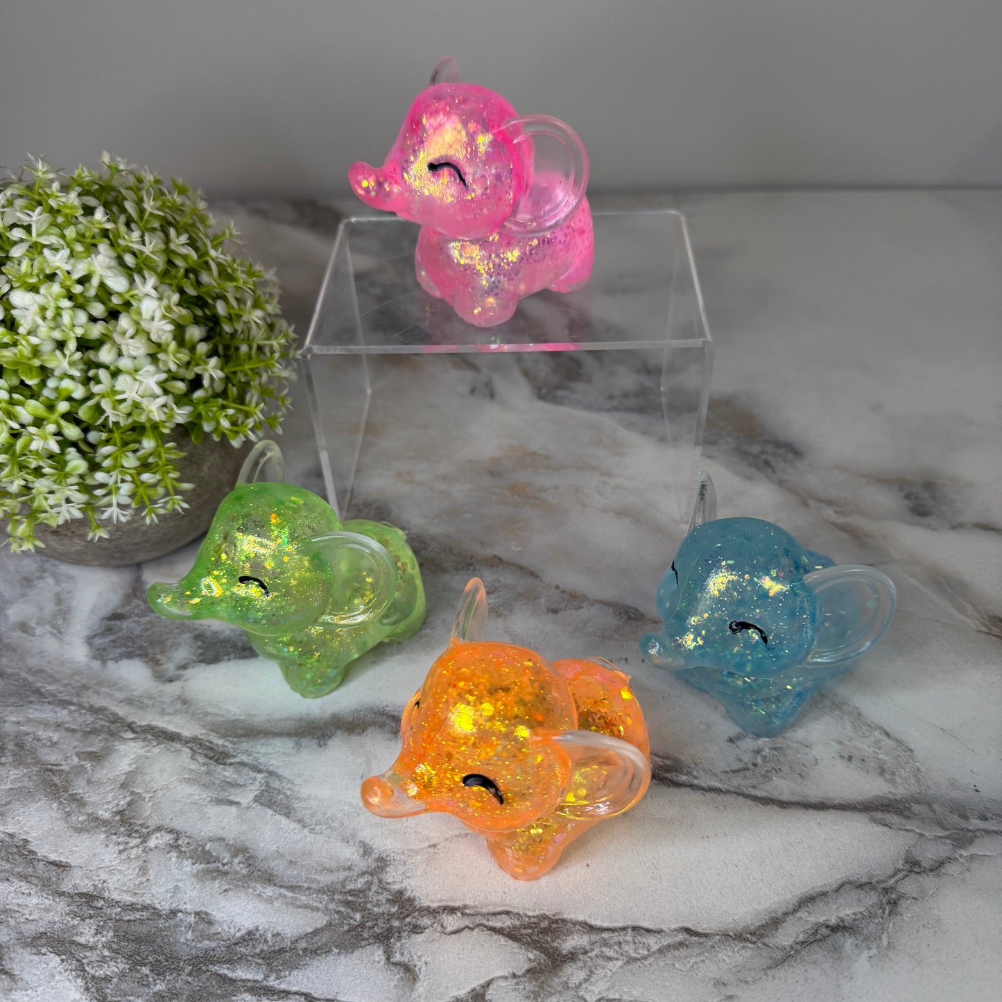 Squishy Toy - Elephant Glitter