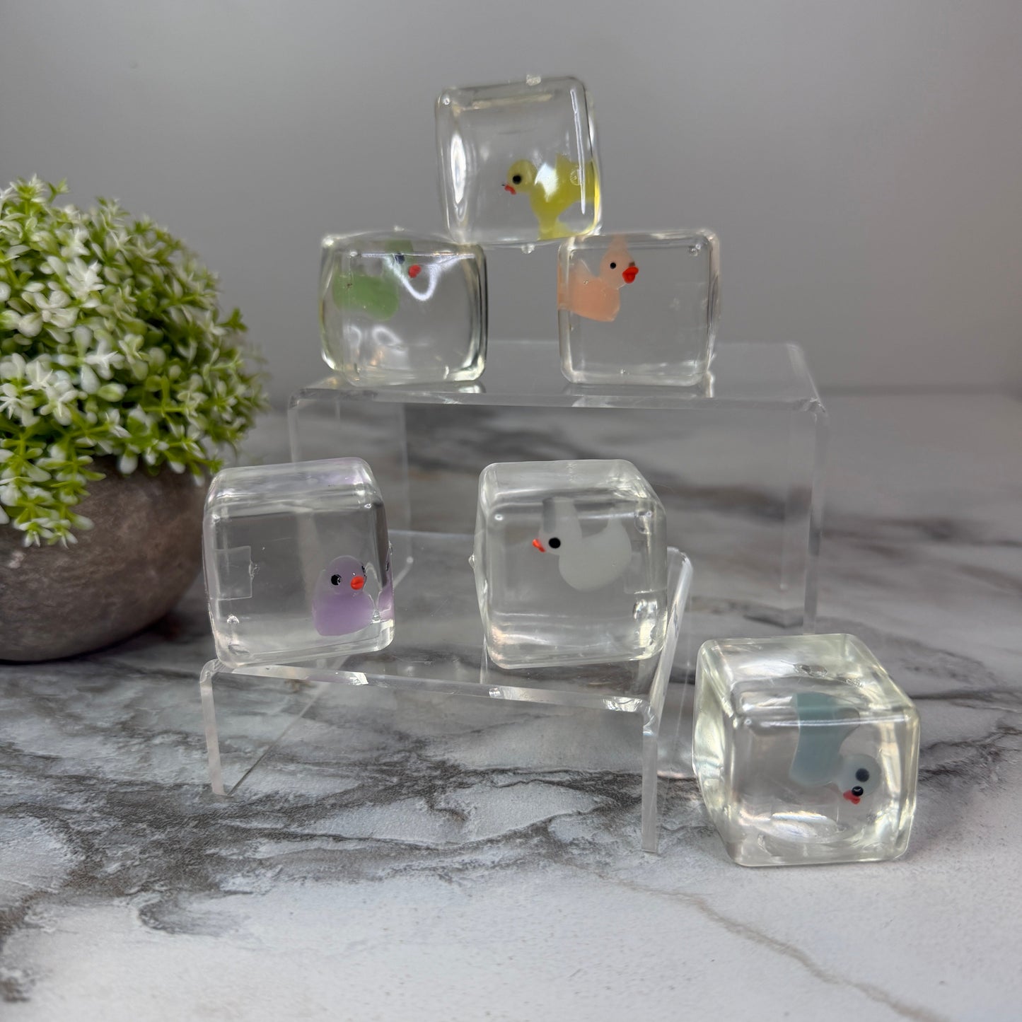 Squishy Toy - Ice Cube Glow In The Dark Duck