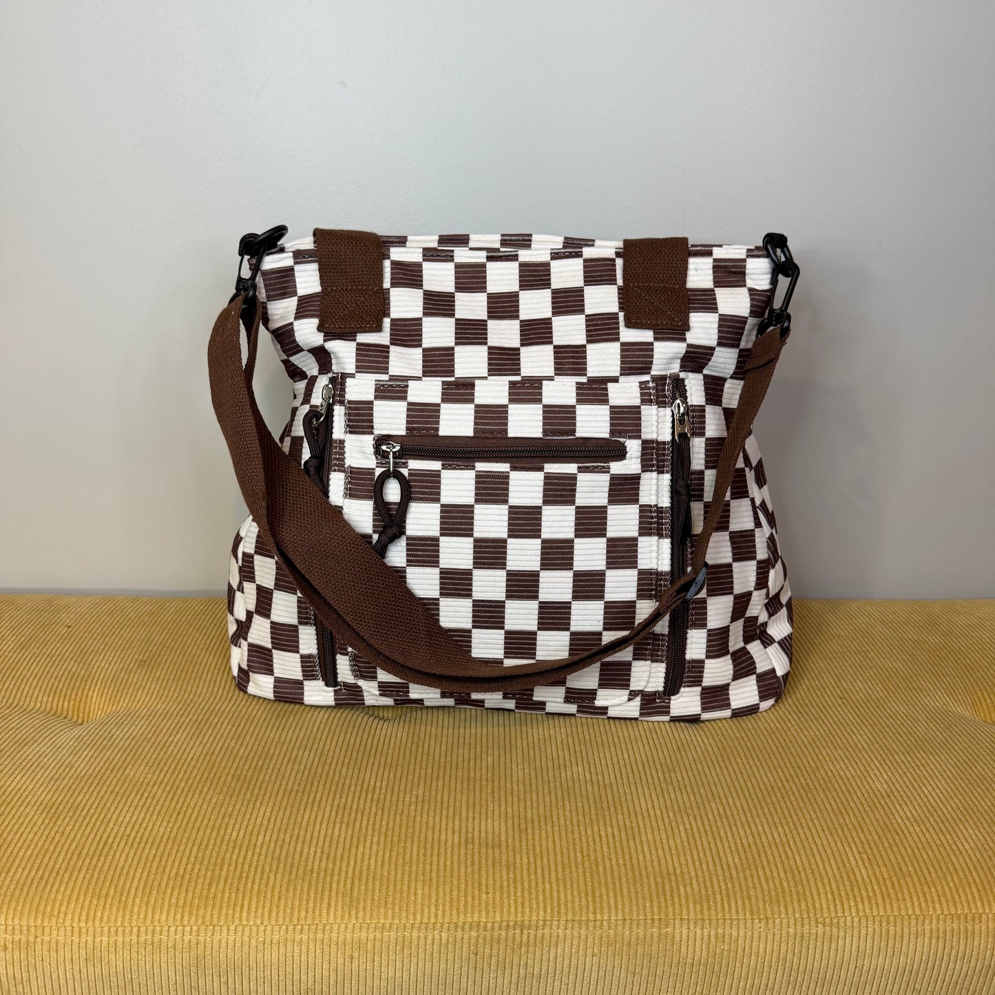Caitlin Handbag - Corduroy Checker
