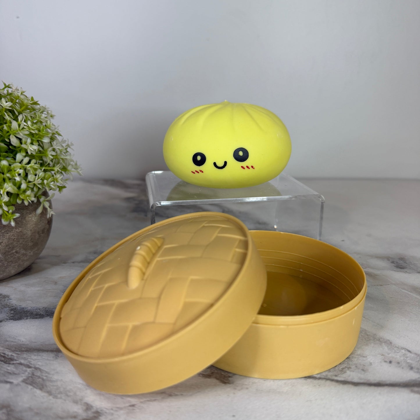 Squishy Toy - Viral Dumpling, Solid Yellow #2