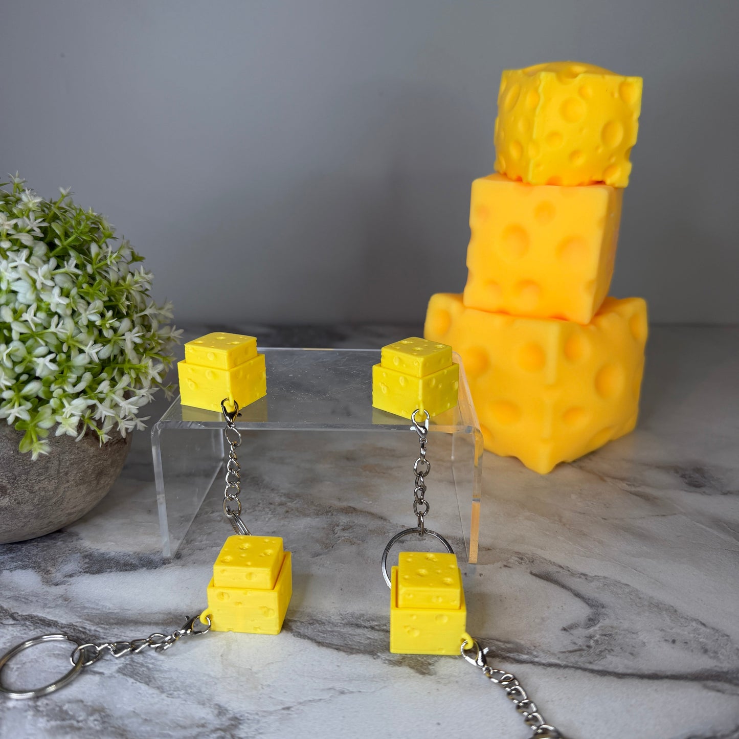 Keychain Clicker Toy - Cheese