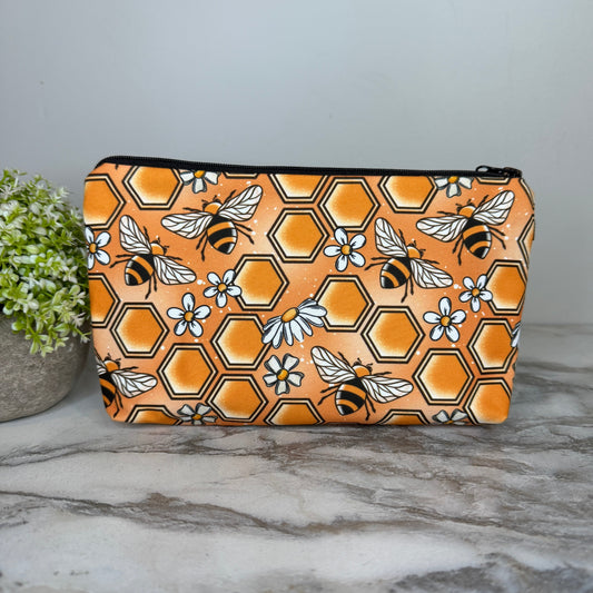 Pouch - Bee Orange Honeycomb