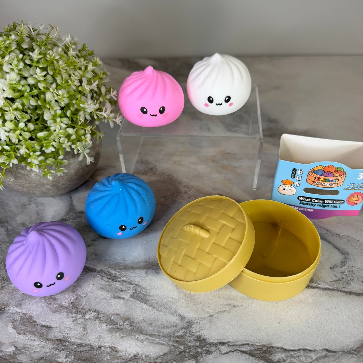 Squishy Toy - Mini Dumpling, Solid, Single Item