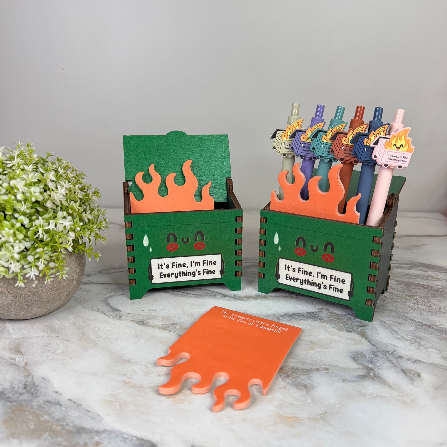 Dumpster Fire Desk Organizer