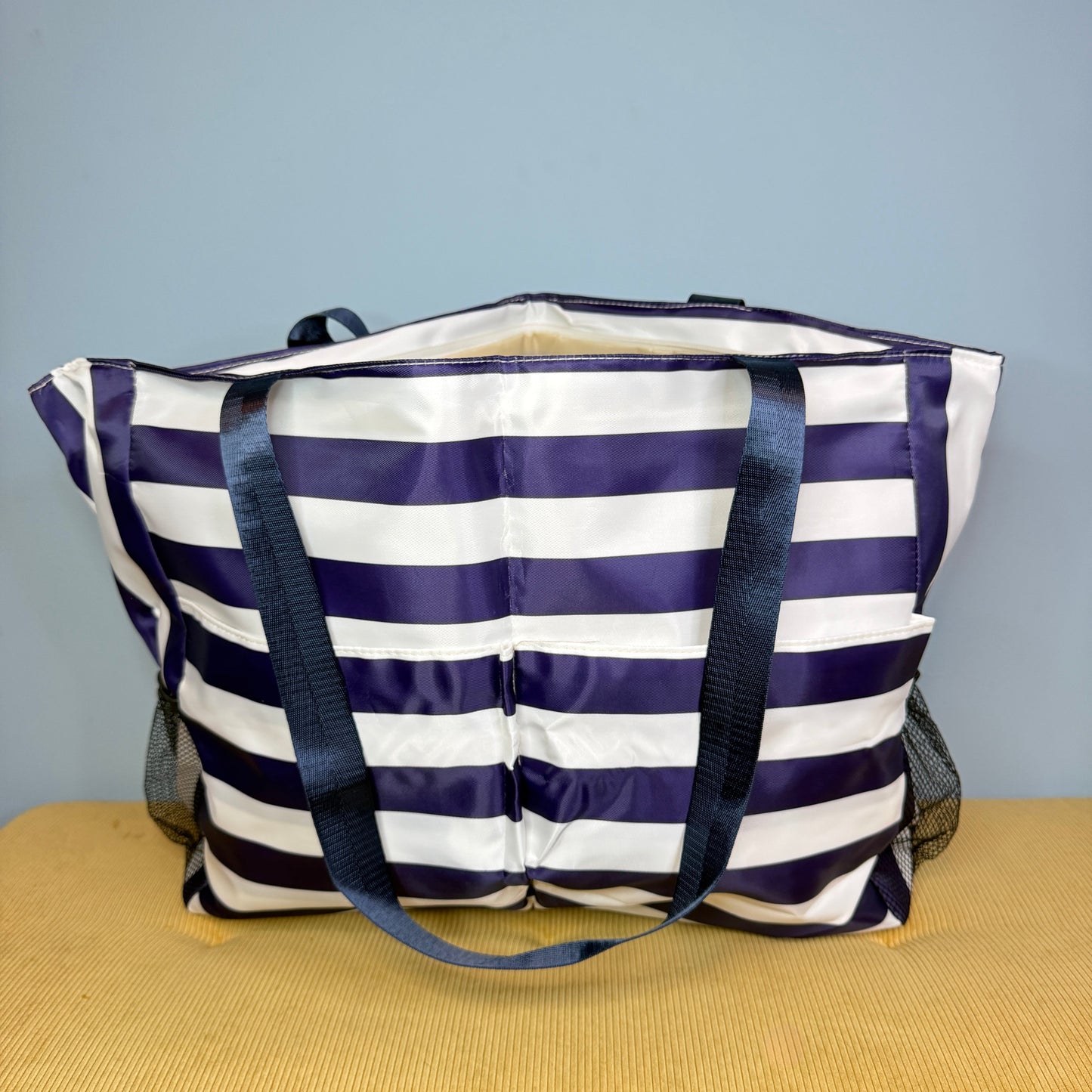 Tote Bag - Summer Stripes - Dark Blue