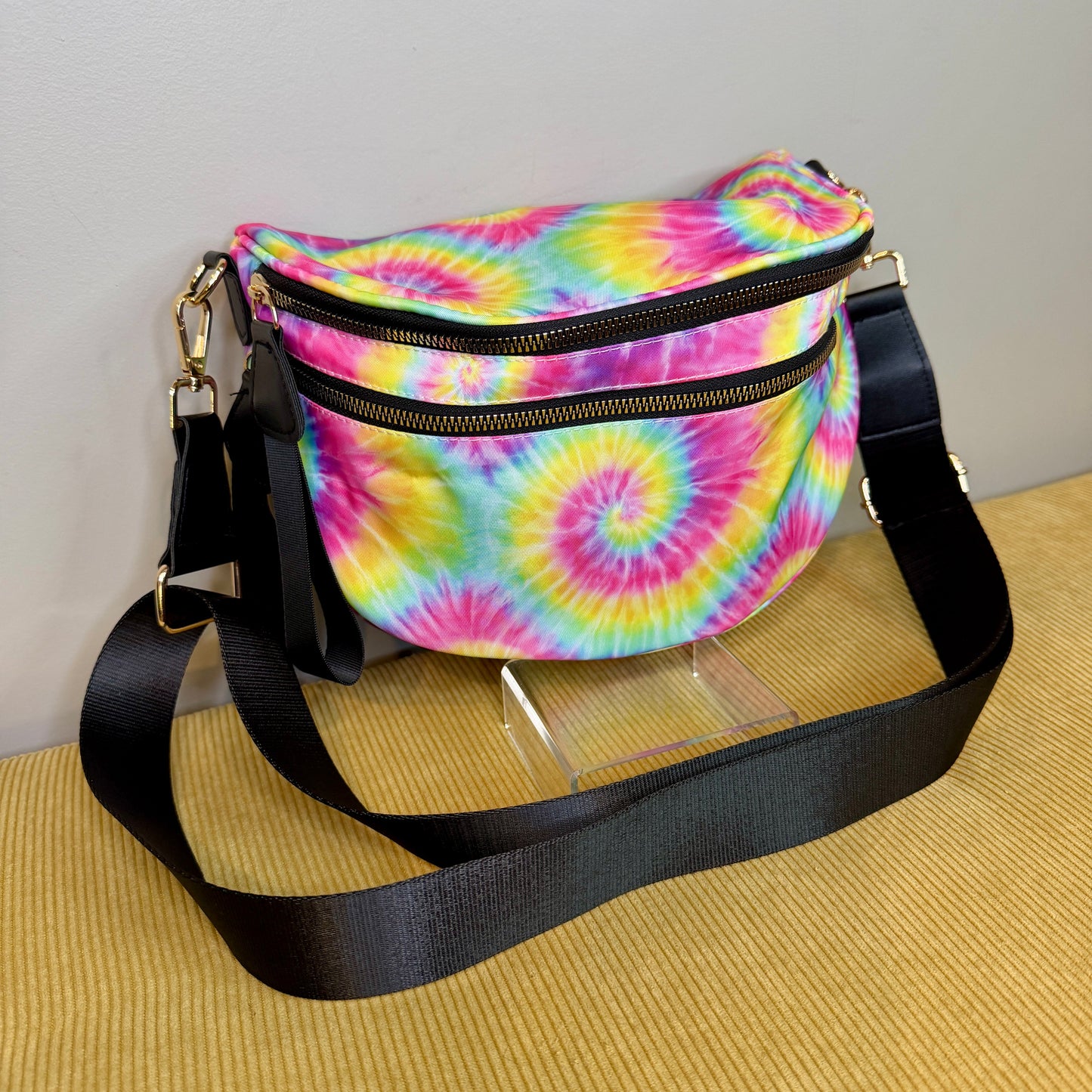 The Roni Nylon Crossbody - Tie Dye Swirl