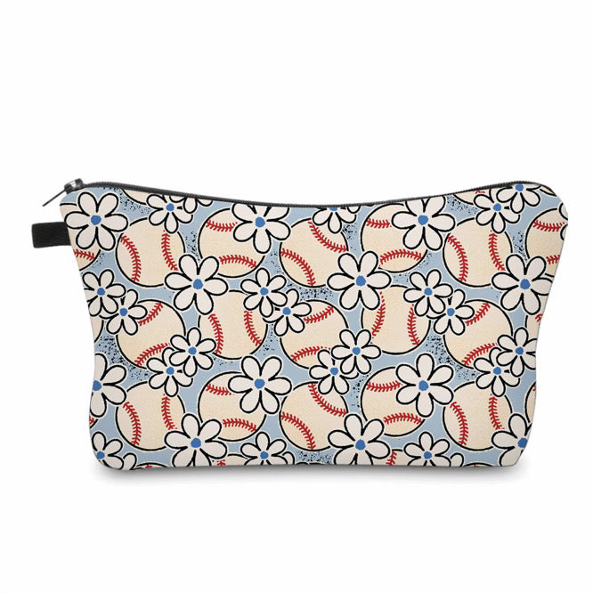 Pouch - Baseball Floral Daisy