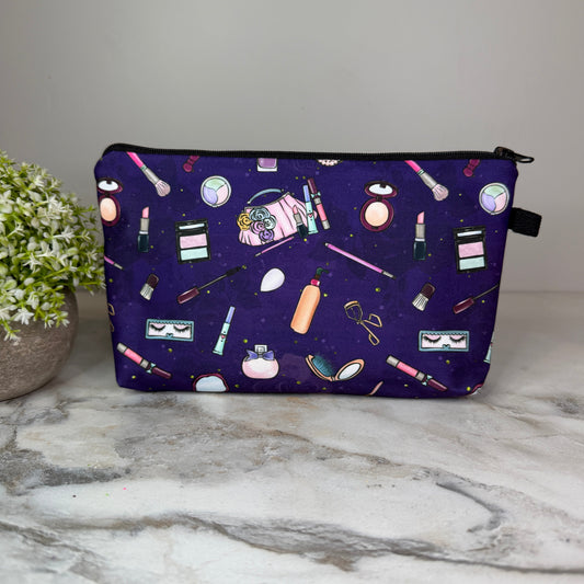 Pouch - Makeup Cosmetic on Purple