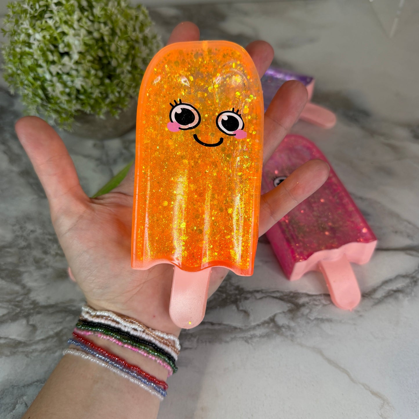 Squishy Toy - Slow Glitter Popsicle