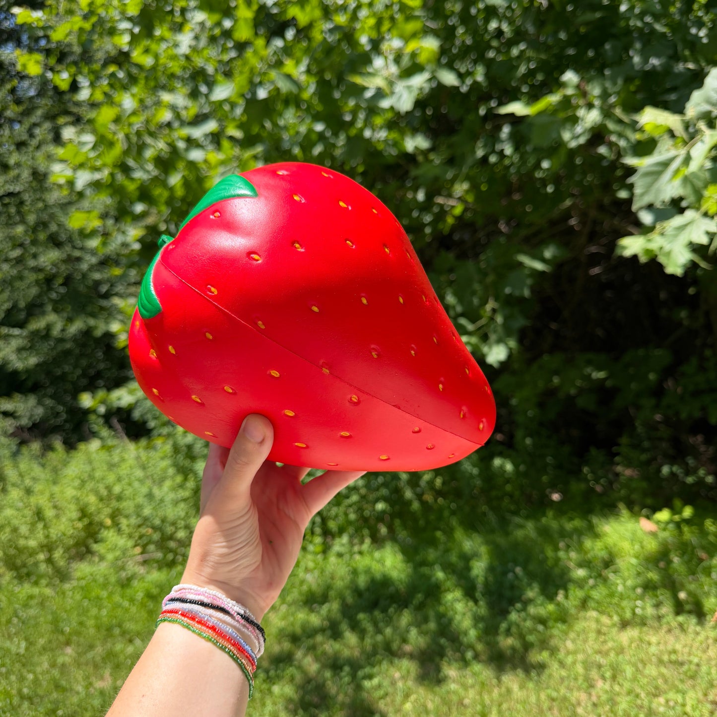 Squishy Toy - Strawberry Foam, Jumbo