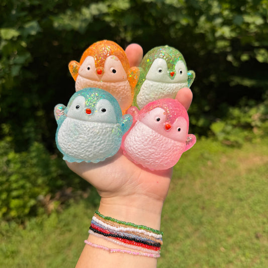 Squishy Toy - Glitter Penguin