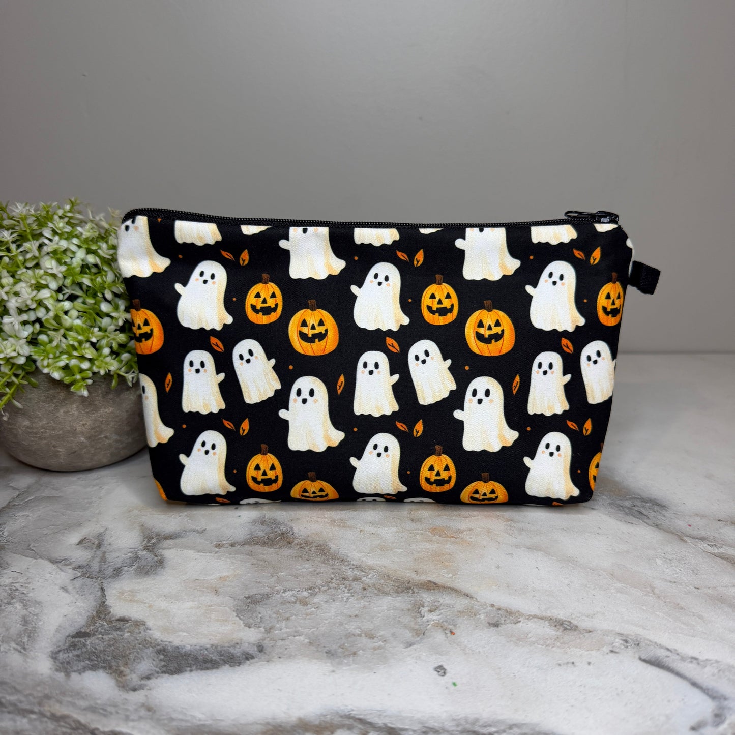 Pouch - Halloween Fall - Ghost Pumpkin