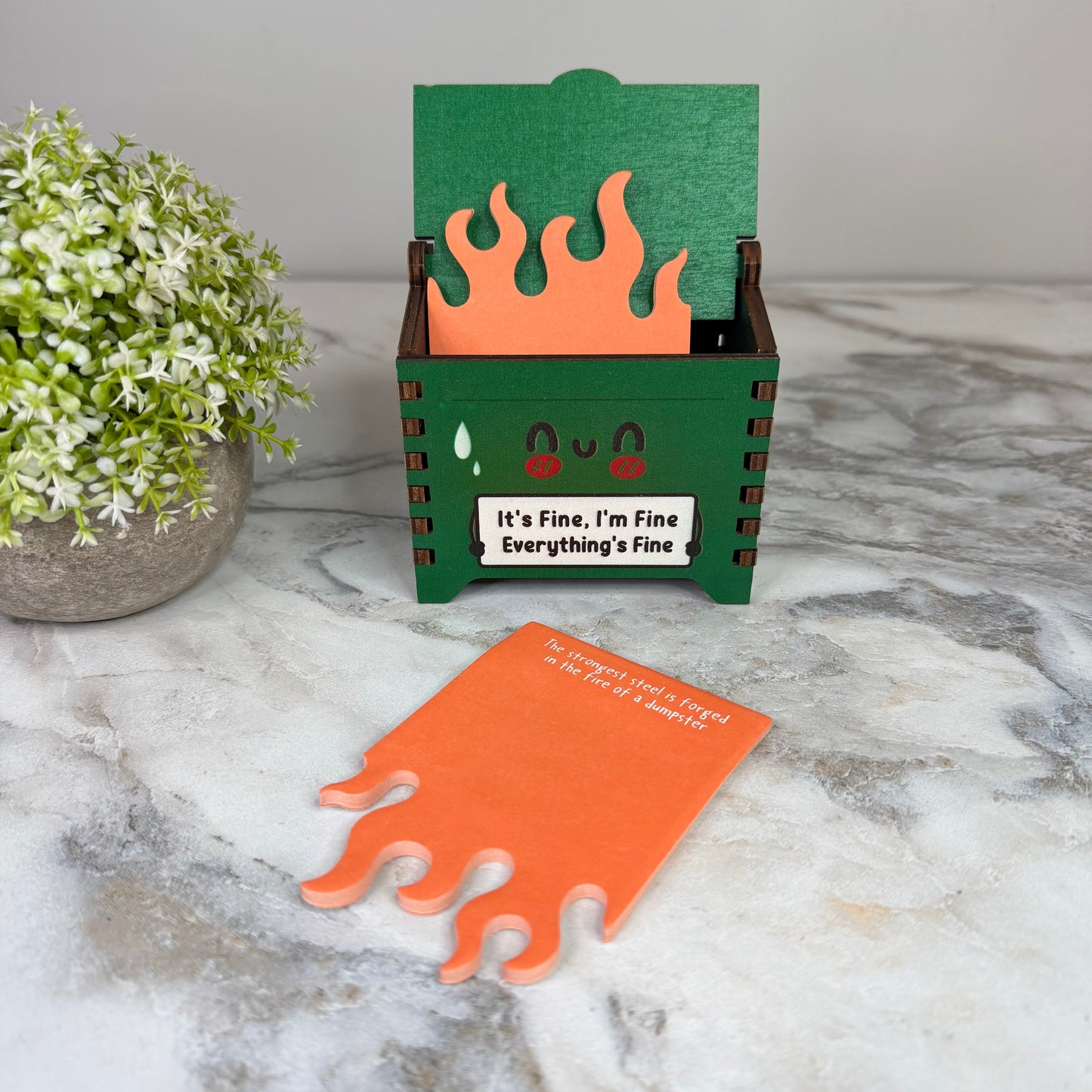 Dumpster Fire Desk Organizer