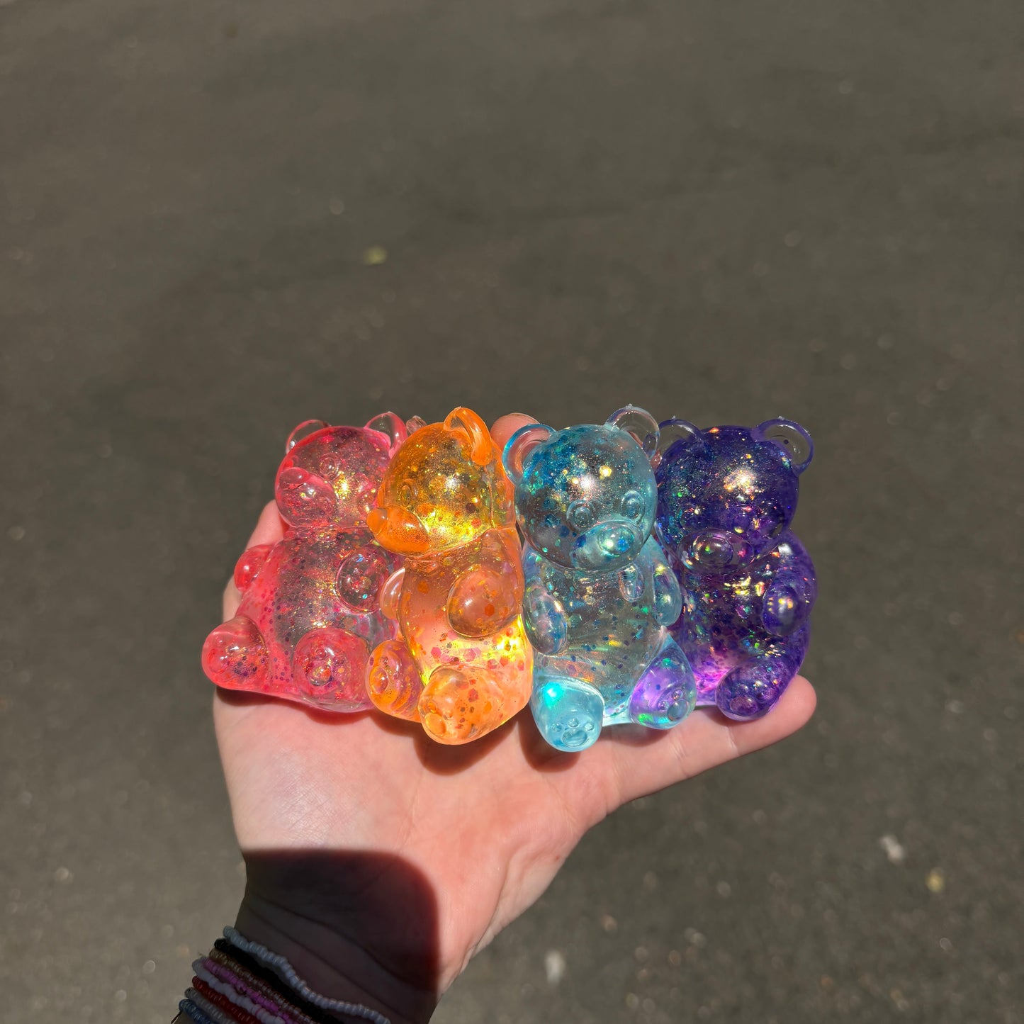 Squishy Toy - Gummy Bear, Glitter