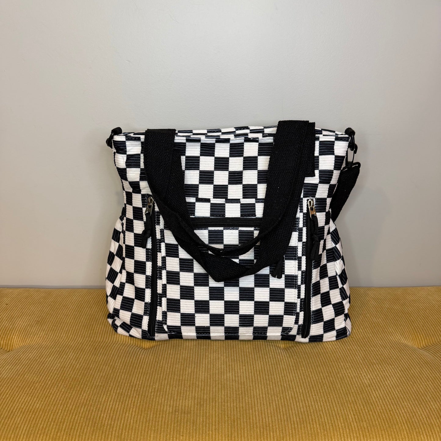 Caitlin Handbag - Corduroy Checker