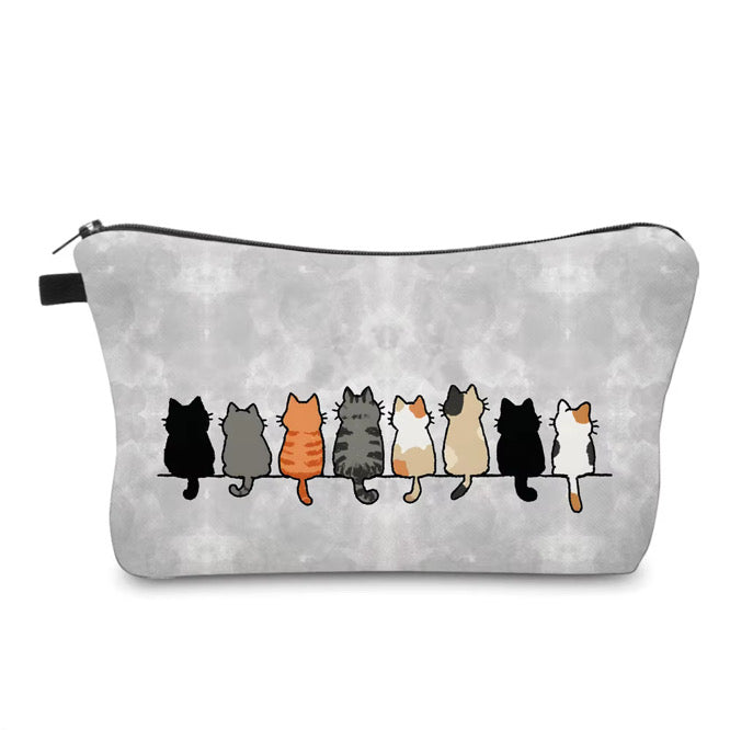 Pouch - Cat, Back in a Row