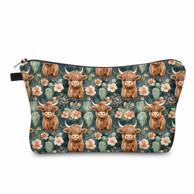 Pouch - Highland Cow Cactus