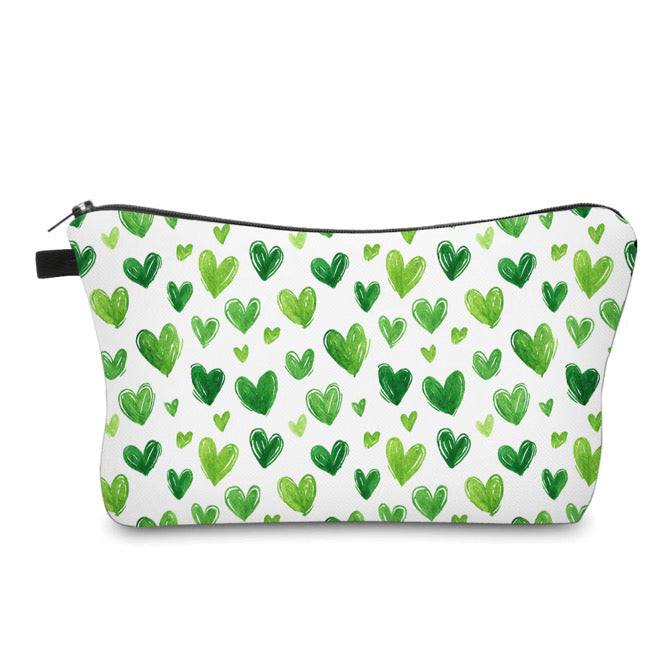 Pouch - Heart, Green