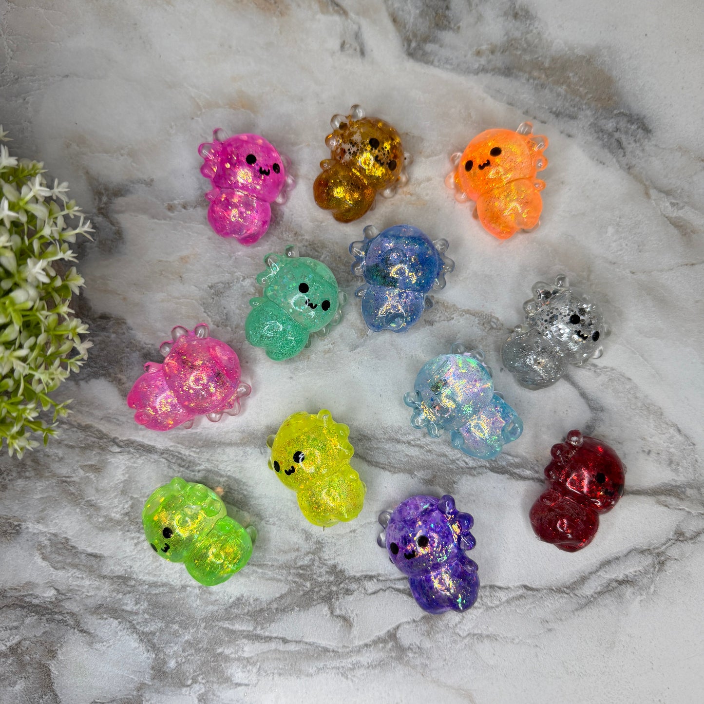 Squishy Toy - Baby Axolotl Glitter #2