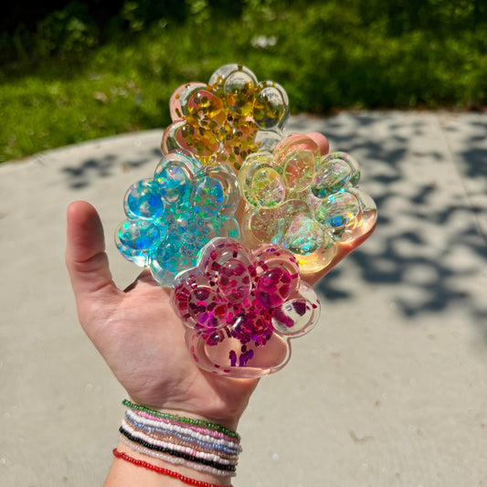 Squishy Toy - Paw Print, Glitter