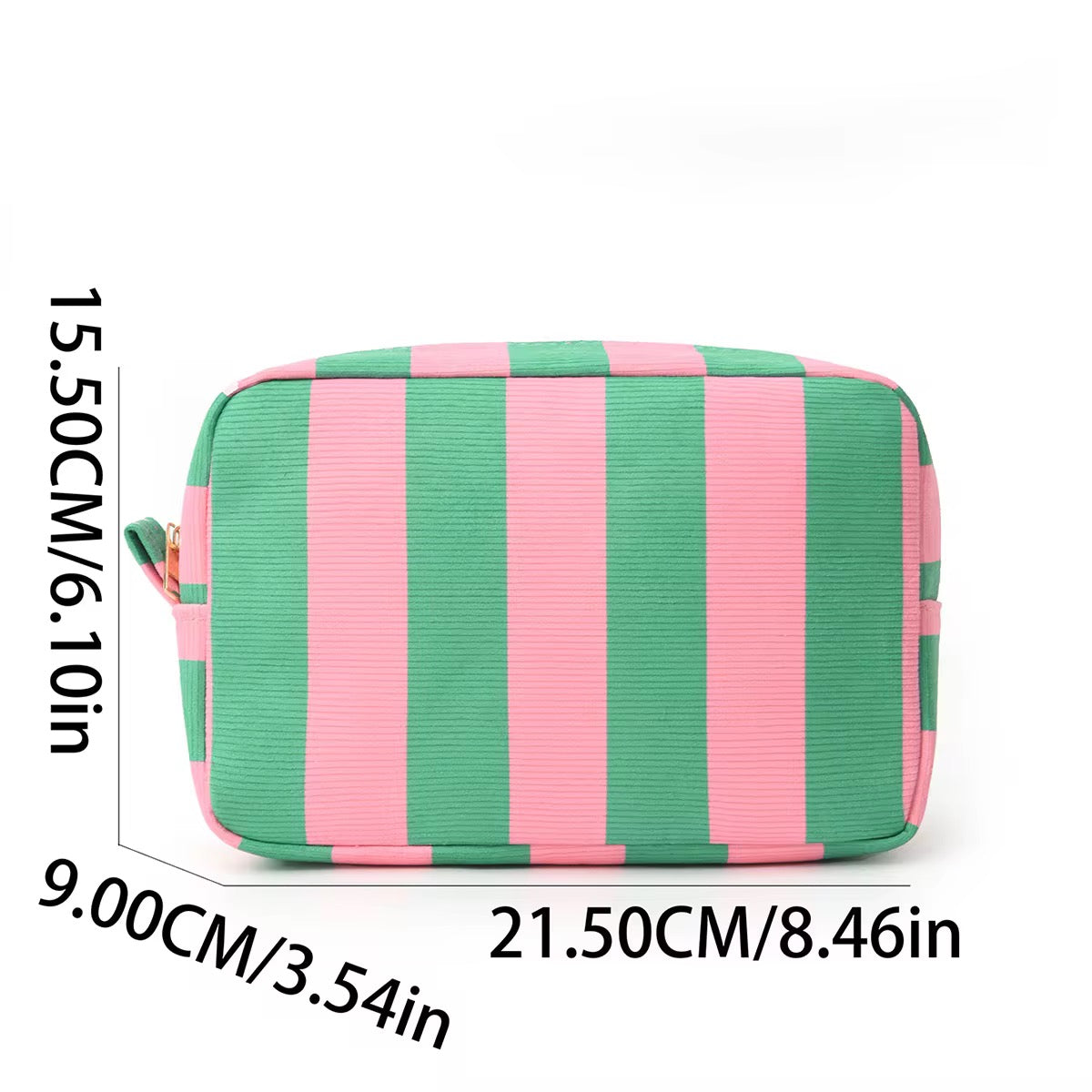 Canvas Stripe Travel Pouch