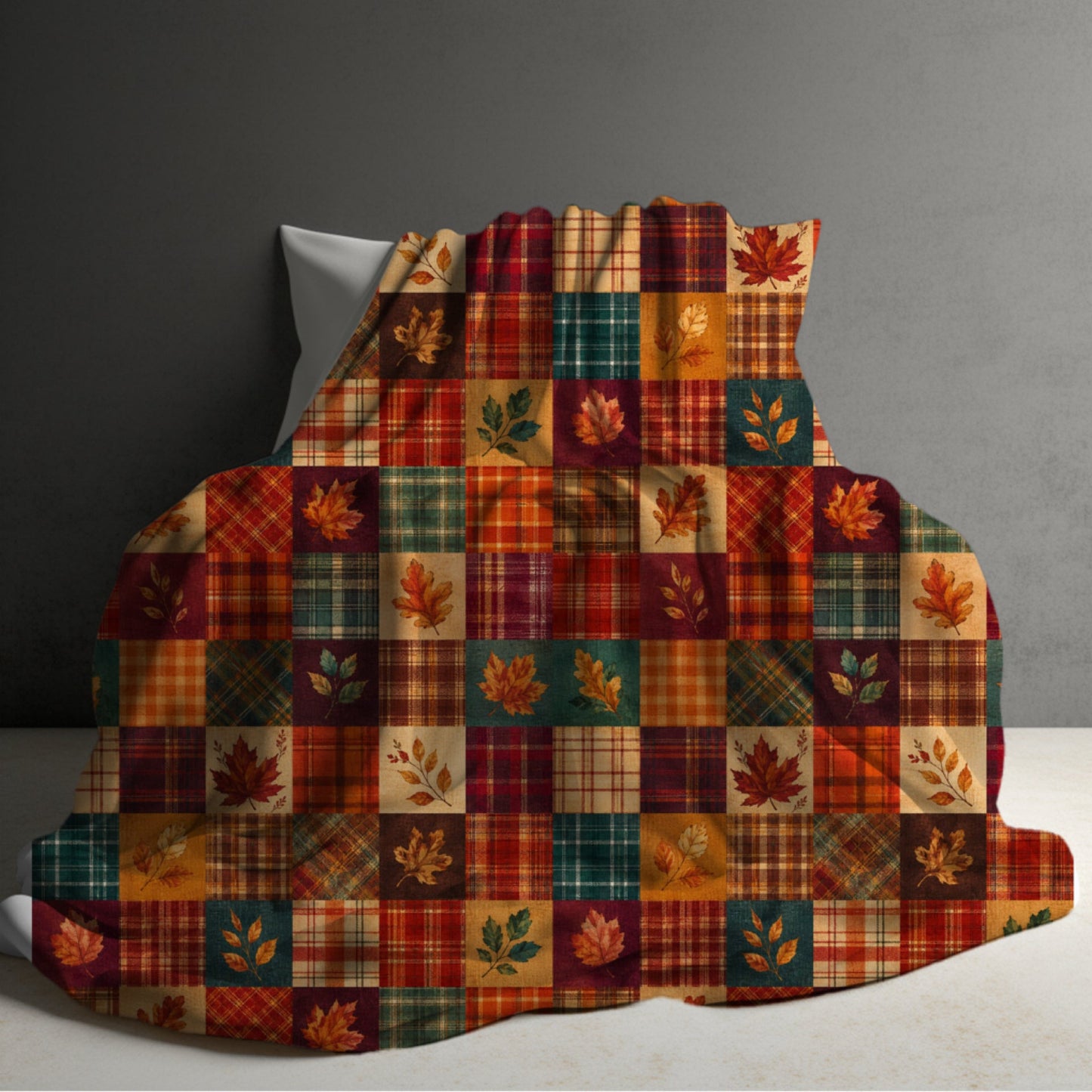 Blanket Halloween #1 - Quilted Leaves - PREORDER ends 7/25