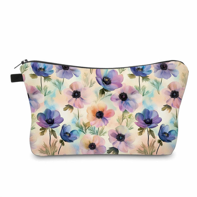 Pouch - Floral Watercolor Poppy