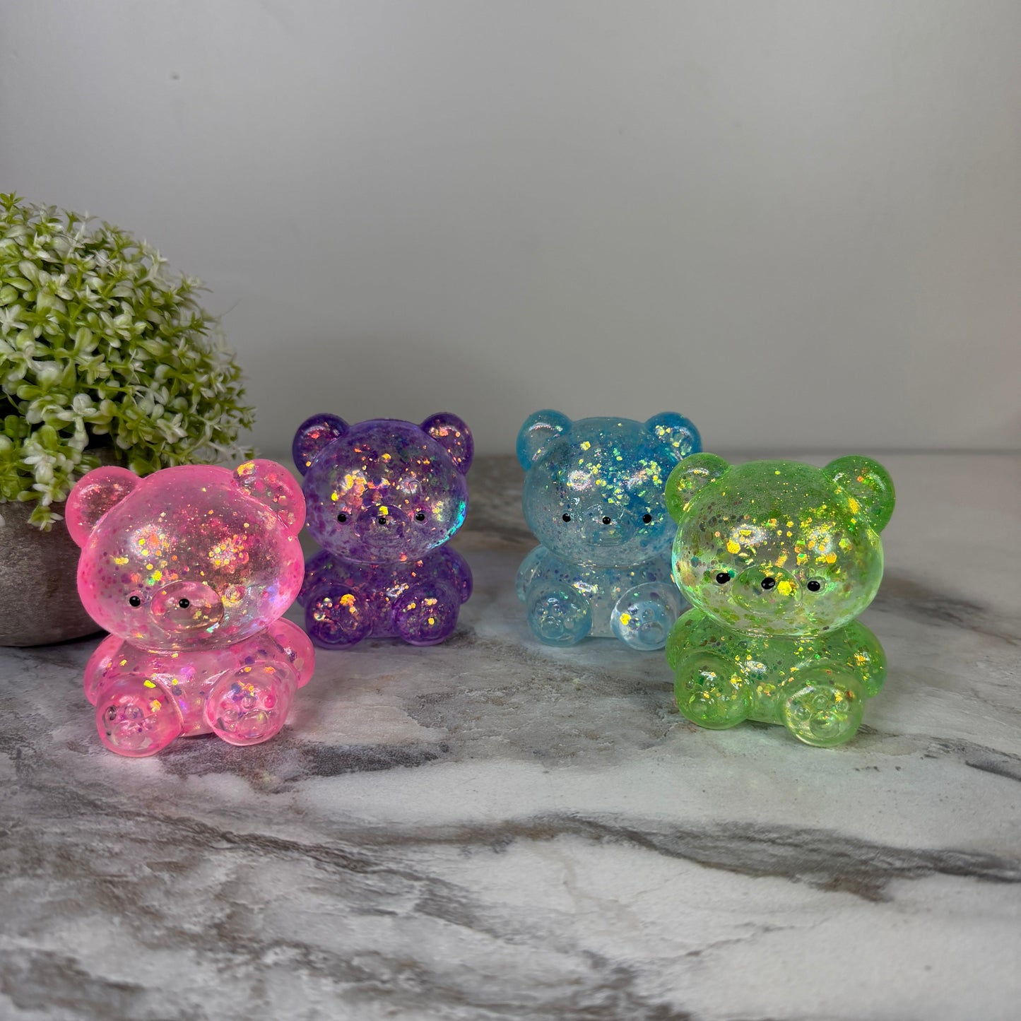 Squishy Toy - Gummy Bear, Glitter