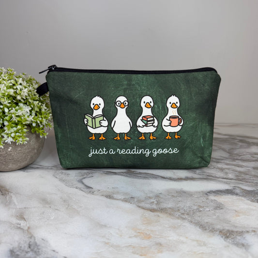 Pouch - Book, Reading Goose