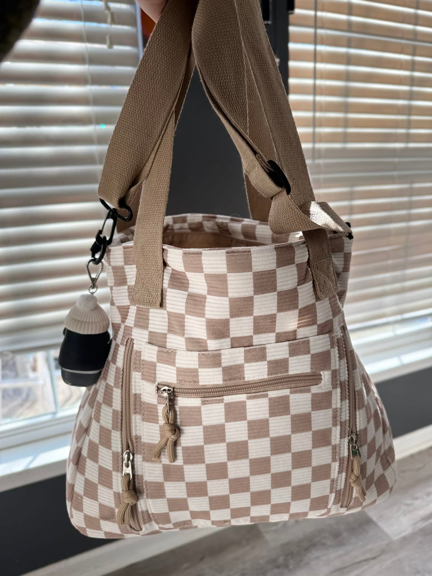 Caitlin Handbag - Corduroy Checker