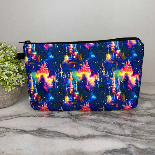 Pouch - Castle Rainbow Blue