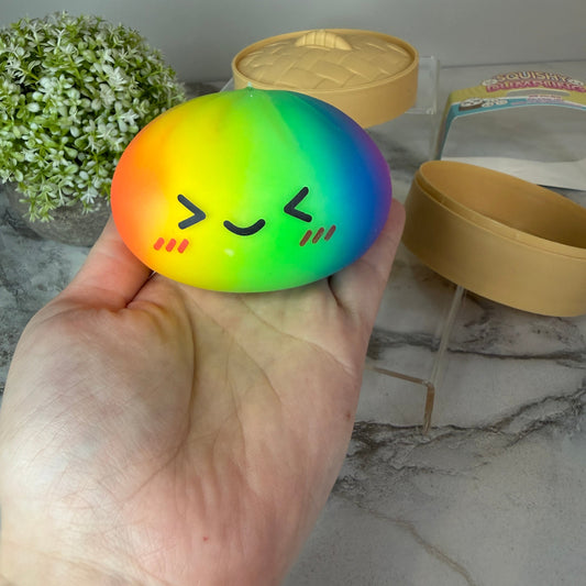 Squishy Toy - Viral Dumpling, Rainbow