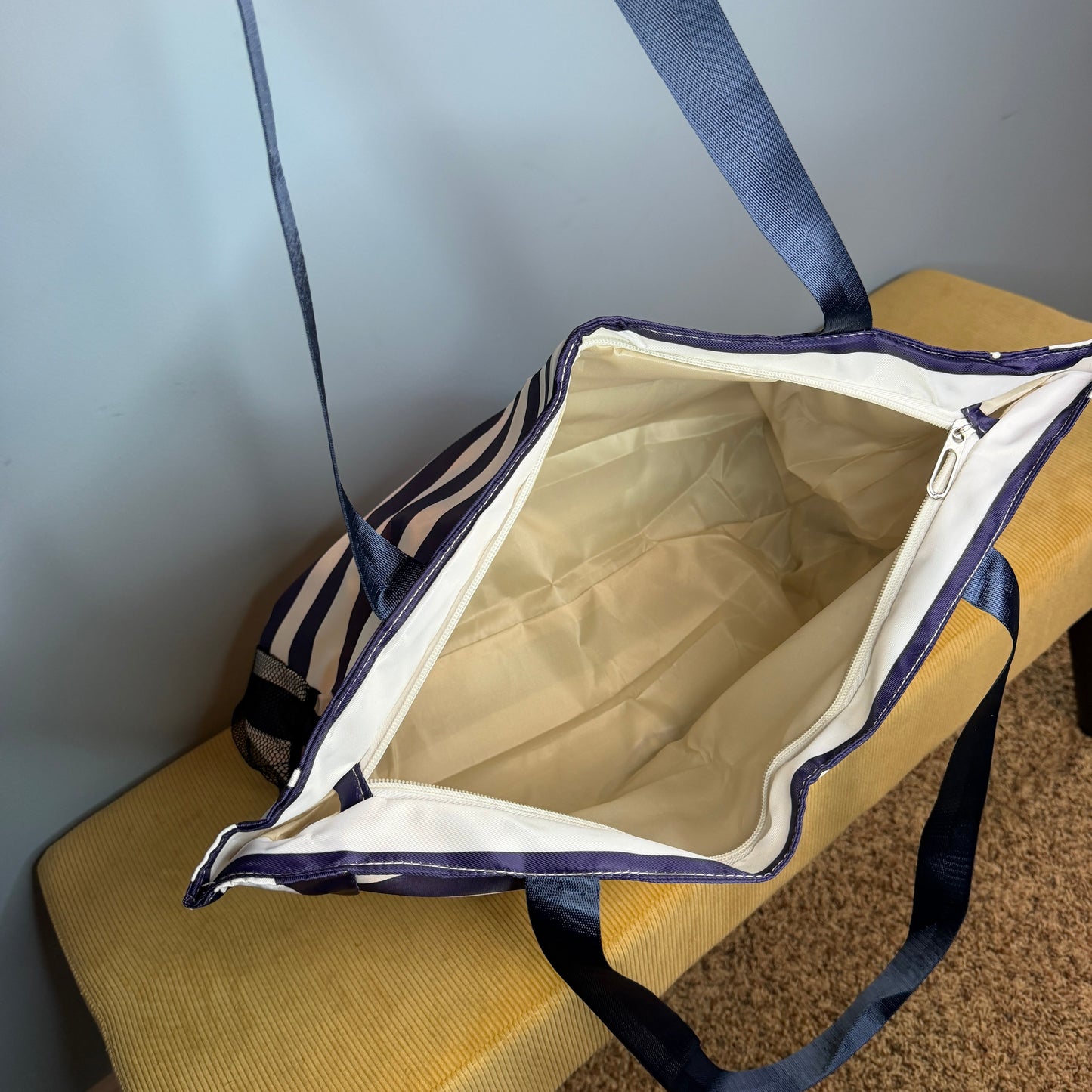 Tote Bag - Summer Stripes - Dark Blue