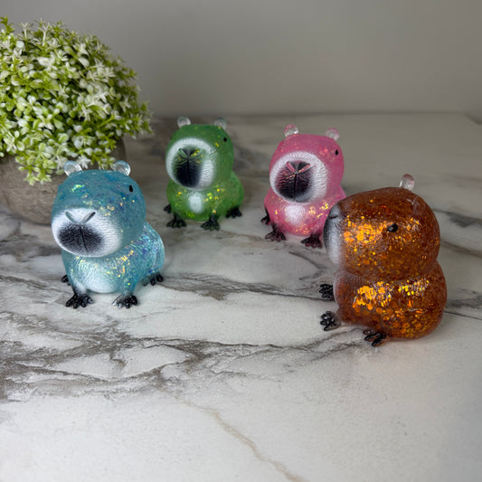 Squishy Toy - Capybara Glitter