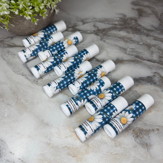 Lip Balm - Daisy Blue Gingham