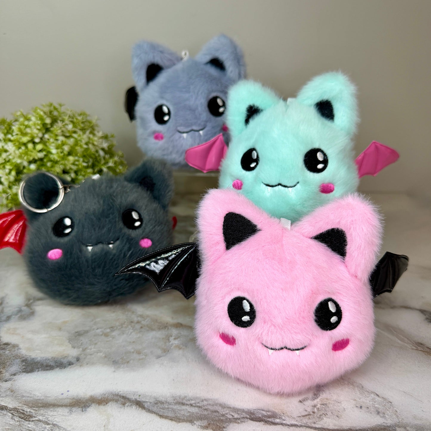 Keychain - Pom Pom Bat