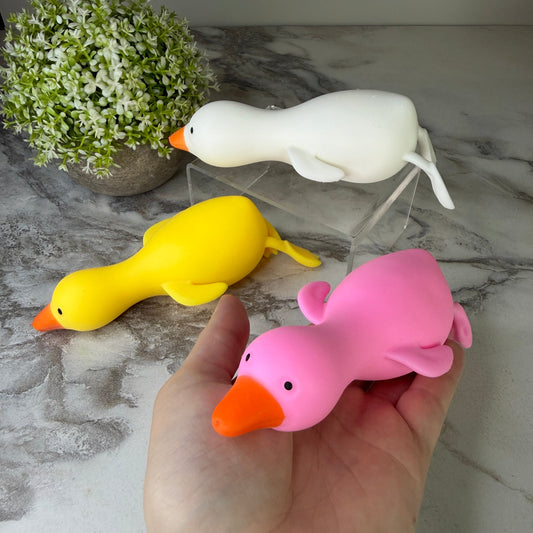 Squishy Toy - Laying Down Duck Solid
