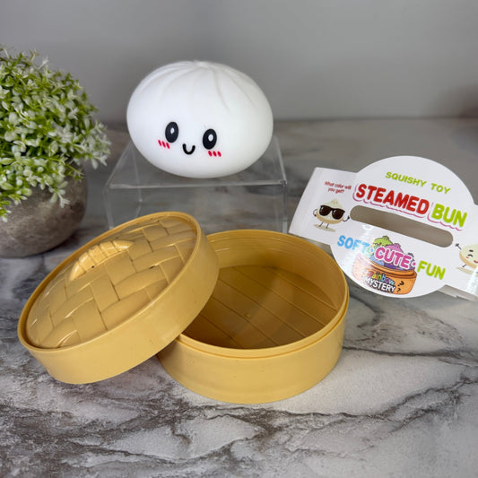 Squishy Toy - Viral Dumpling, Solid White