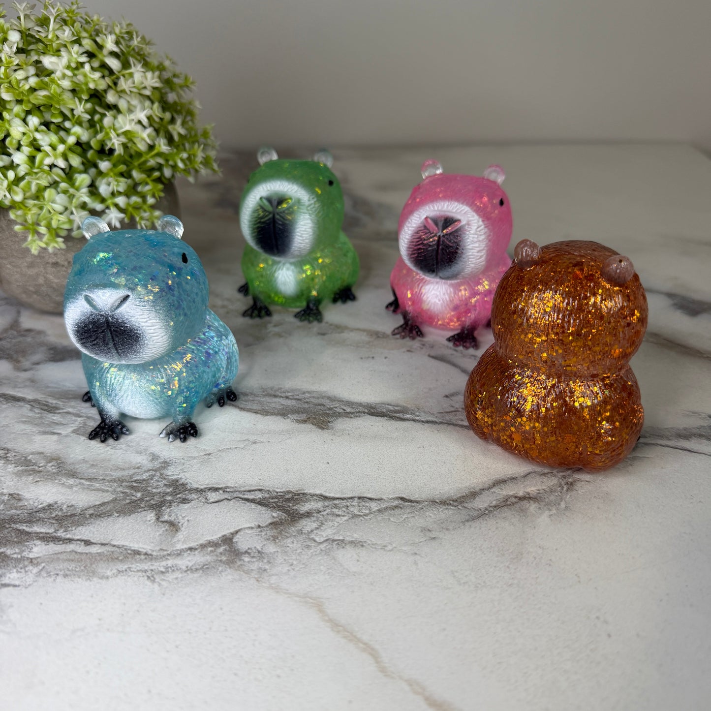 Squishy Toy - Capybara Glitter