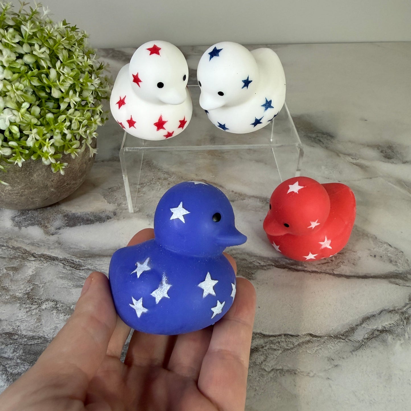 Squishy Toy - Rubber Duck USA America