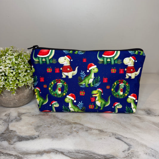 Pouch - Christmas Winter - Dinosaur