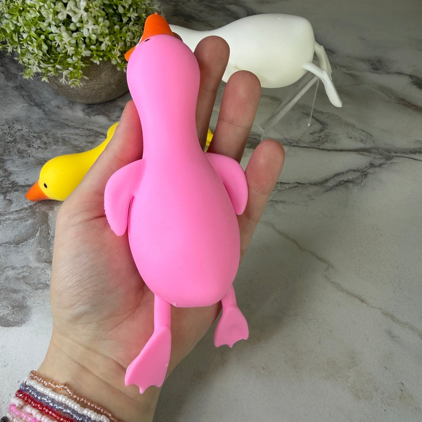 Squishy Toy - Laying Down Duck Solid