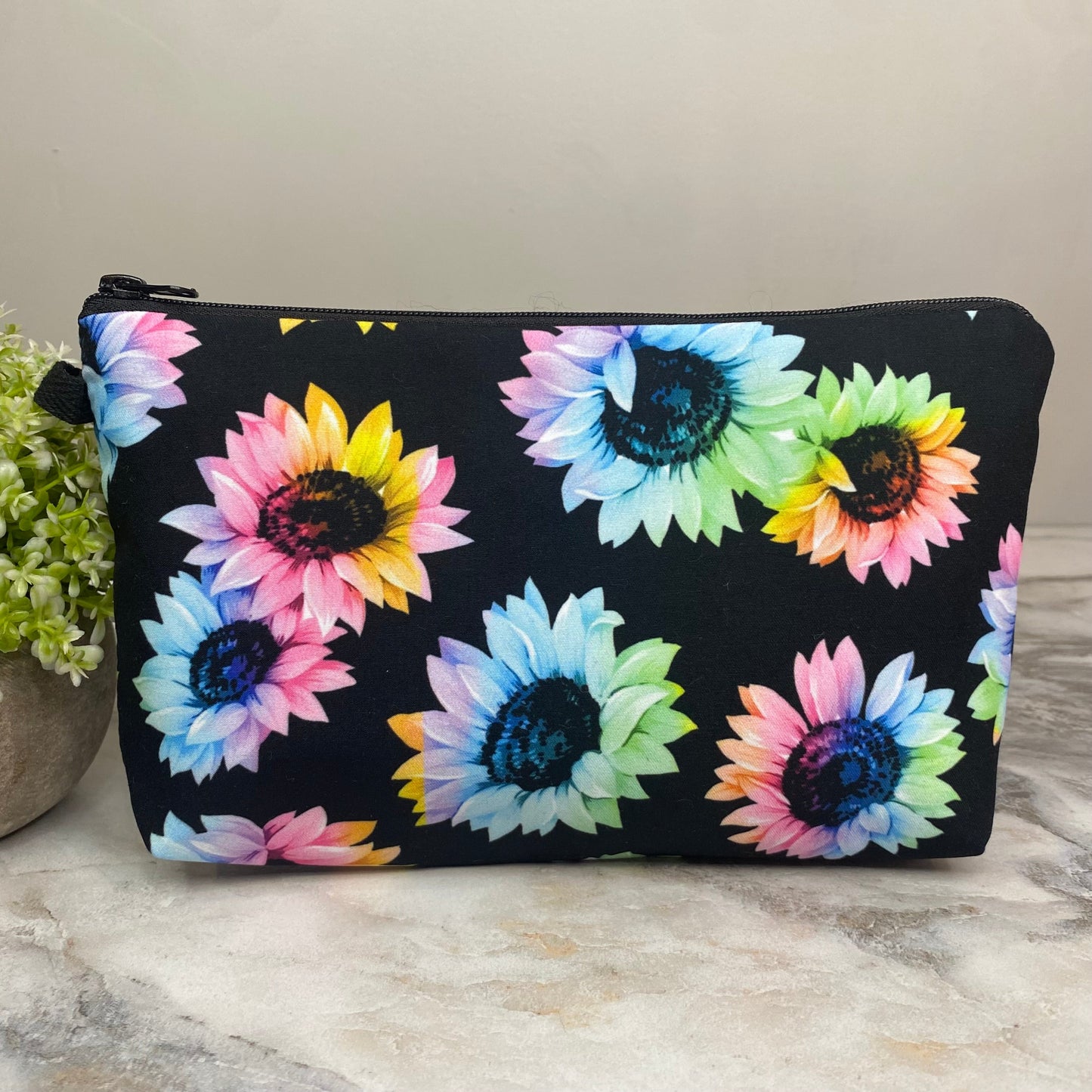 Pouch - Floral, Sunflower Rainbow
