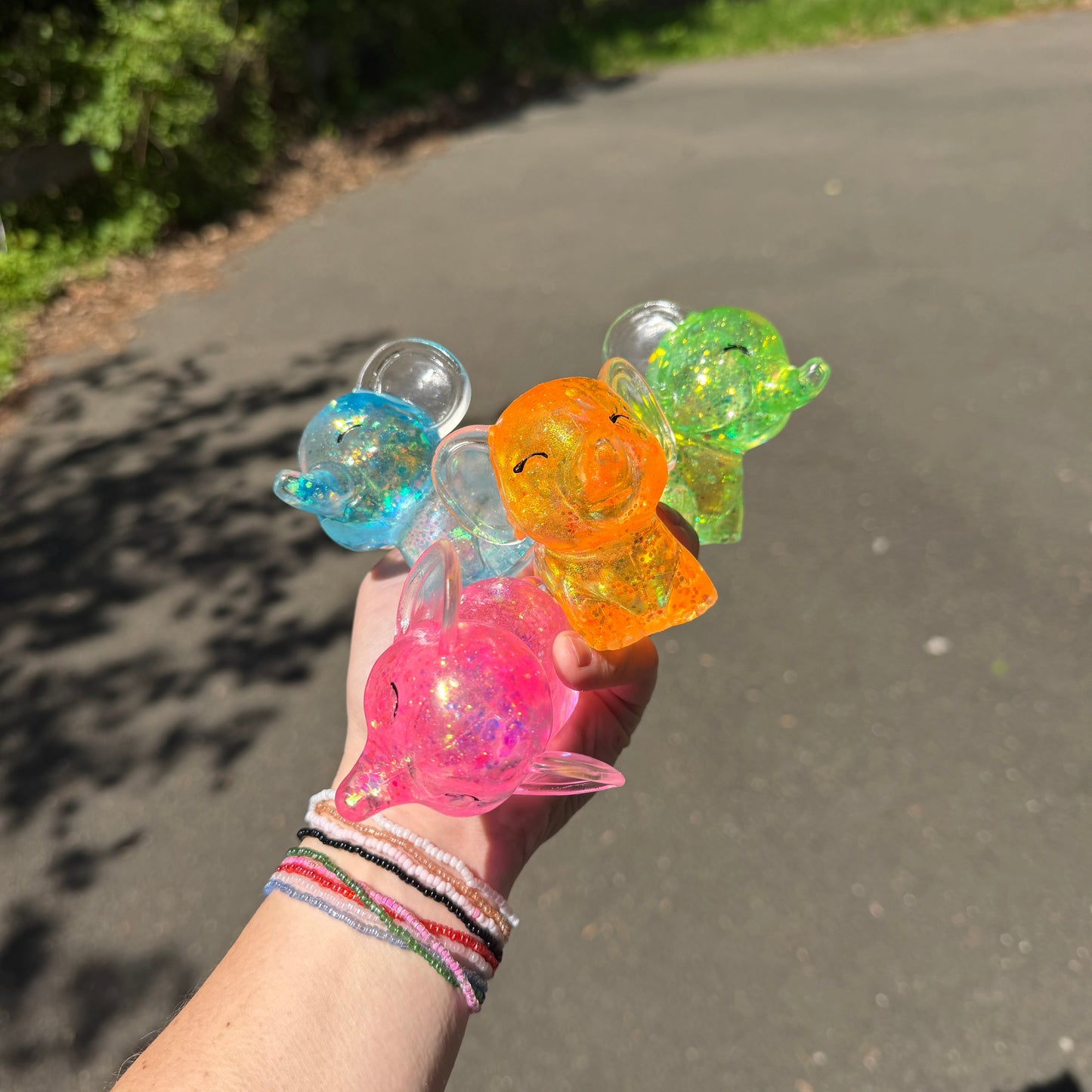 Squishy Toy - Elephant Glitter