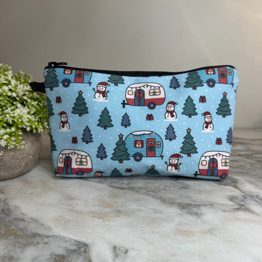 Pouch - Christmas, Snowman Camper