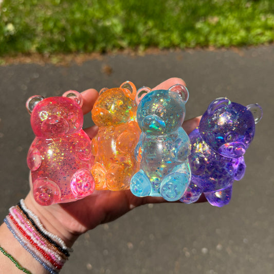 Squishy Toy - Gummy Bear, Glitter